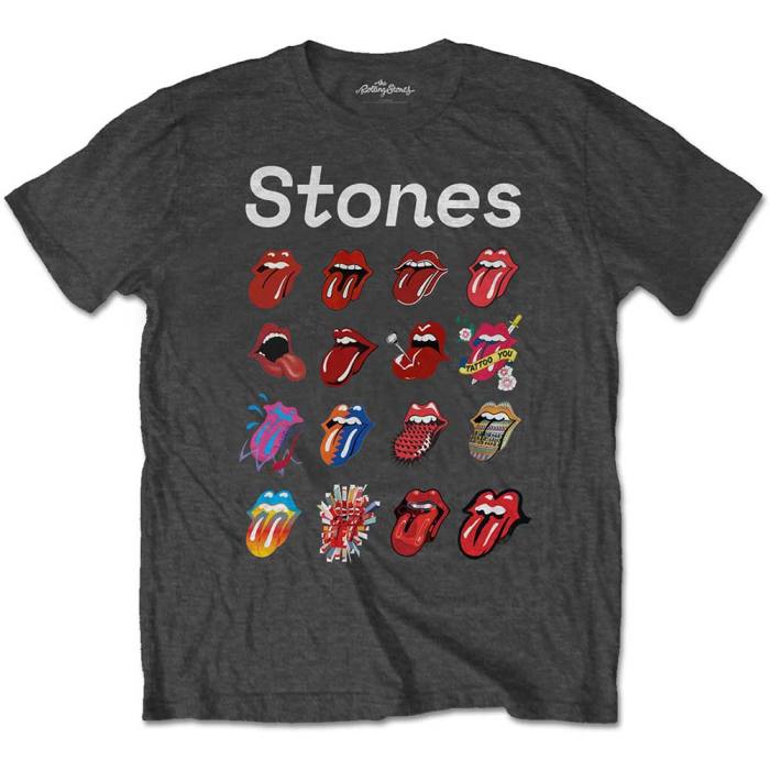 The Rolling Stones Unisex T-shirt: No Filter Evolution (Charcoal Grey) 103841
