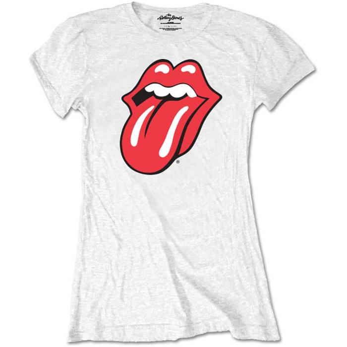 The Rolling Stones Ladies T-shirt Classic Tongue bela L 103885