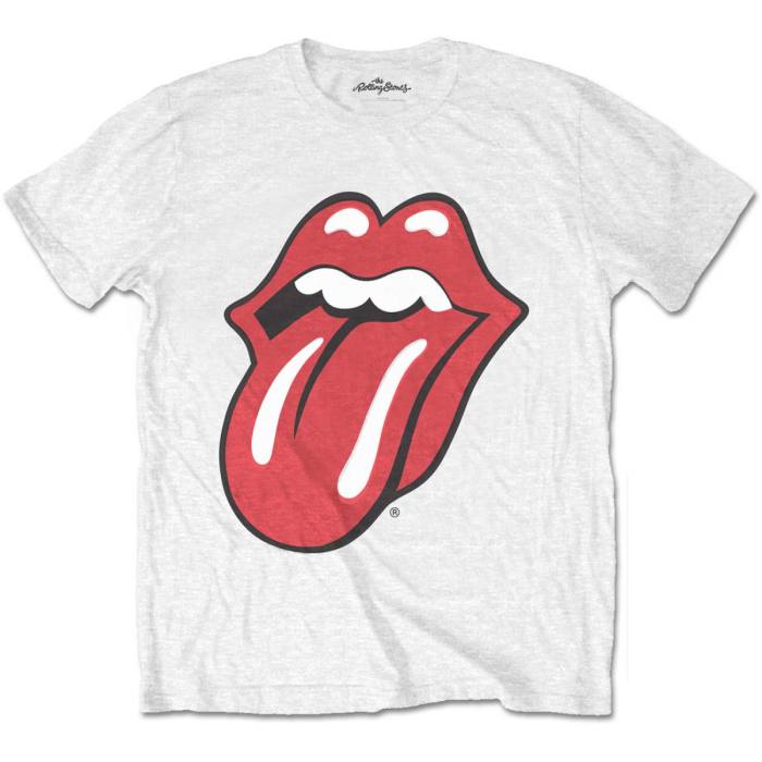 The Rolling Stones T-shirt: Classic Tongue (White) 103886