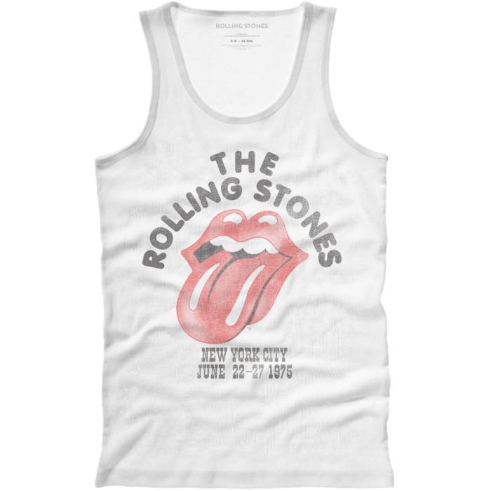 The Rolling Stones Unisex Vest T-Shirt: NYC '75 103904