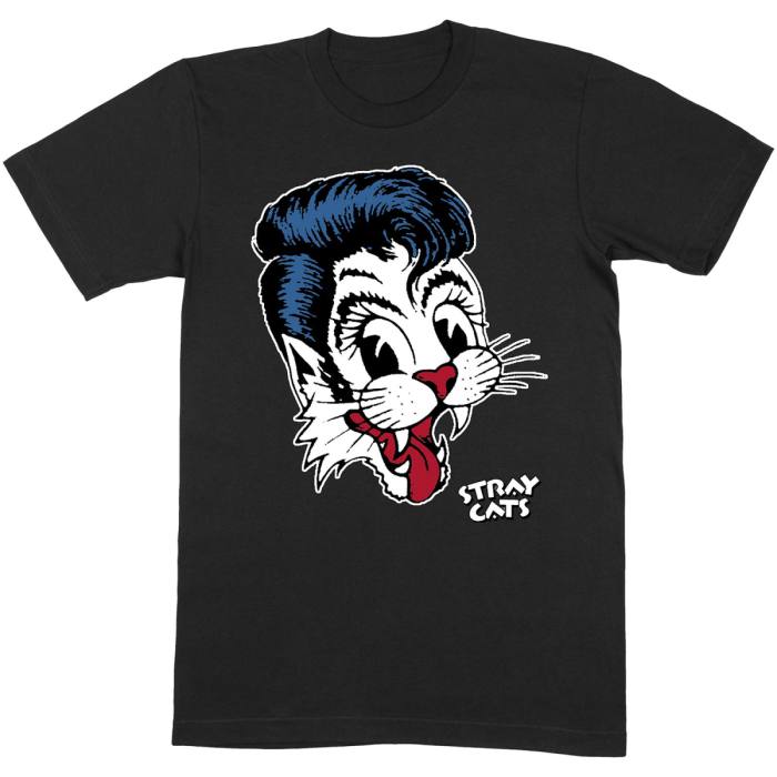 Stray Cats Unisex T-Shirt: Big Blue Cat 104041