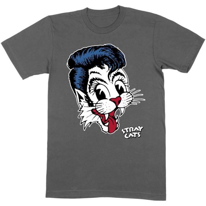 Stray Cats Unisex T-Shirt: Big Blue Cat 104047