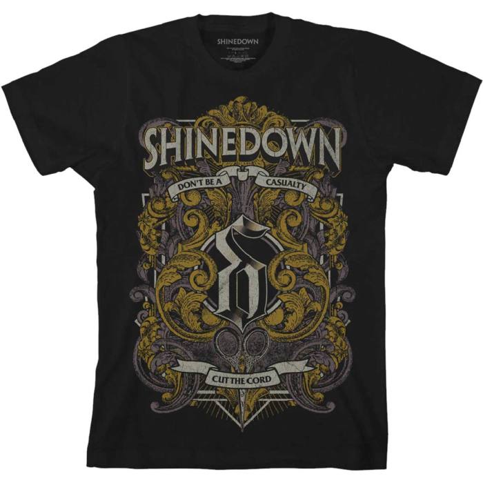 Shinedown T-shirt Ornamental Scissors 104094