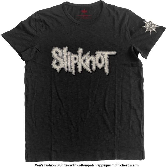 Slipknot T-shirt Logo Star Applique (črna) 104158