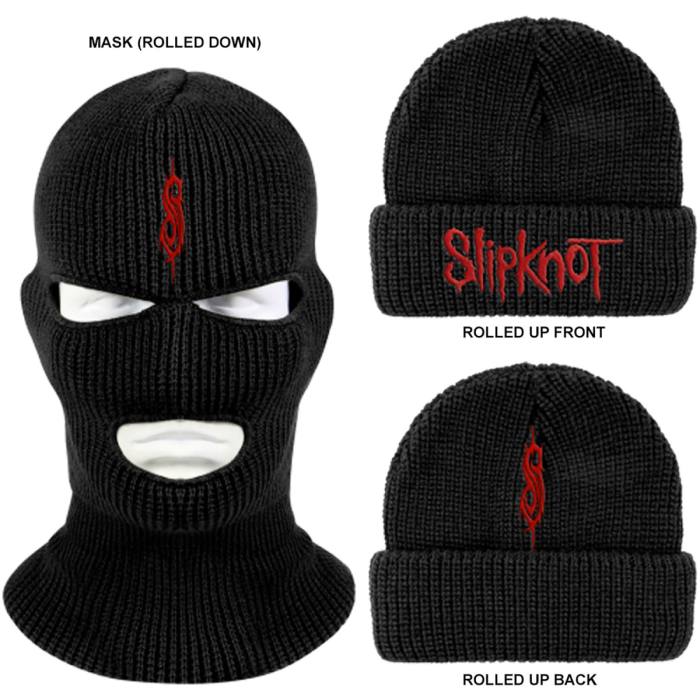 Slipknot Unisex Mask Beanie Hat: Logo (Black) 104345