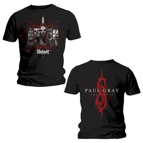 Slipknot Unisex T-shirt: Paul Gray (Črna) (Zadnji print) 104416