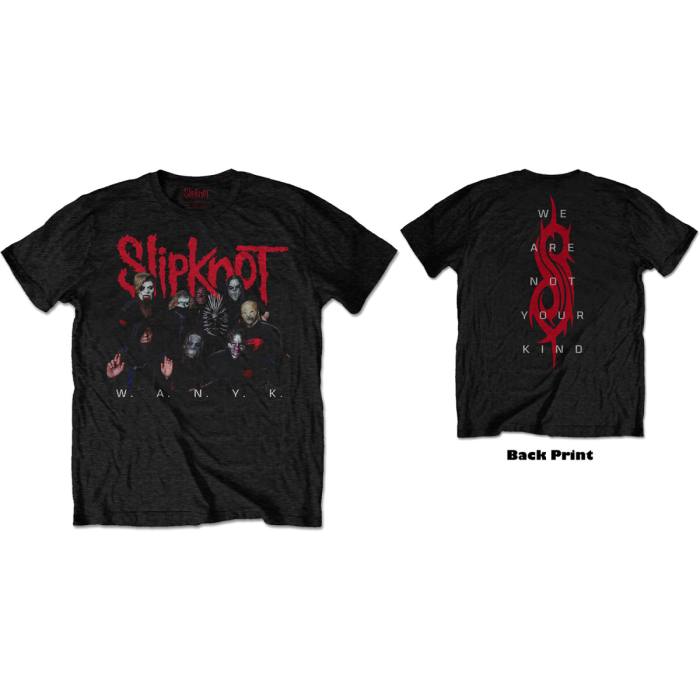 Slipknot Unisex T-Shirt: WANYK Logo (Black) (Back Print) 104571
