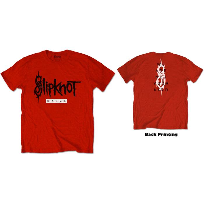 Slipknot T-shirt: WANYK (rdeča, back print) 104624
