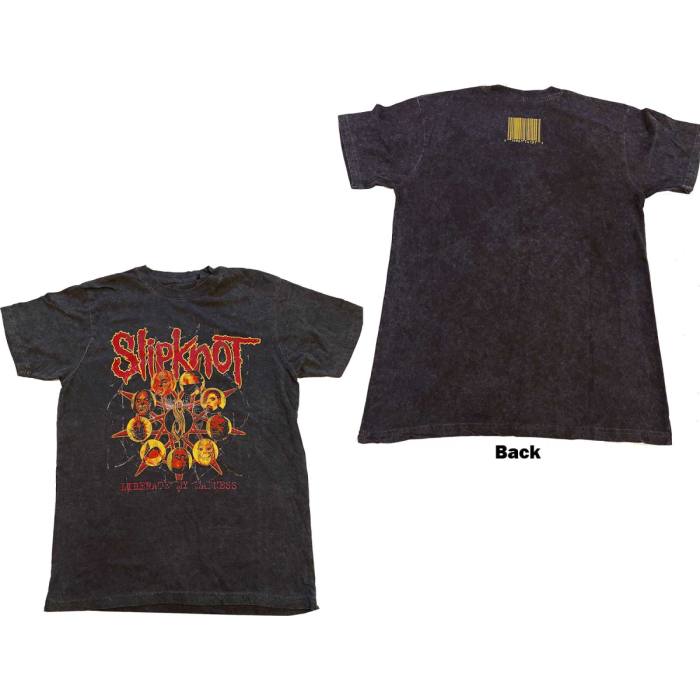 Slipknot Unisex T-shirt: Liberate (Črna Dip Dye) 104715