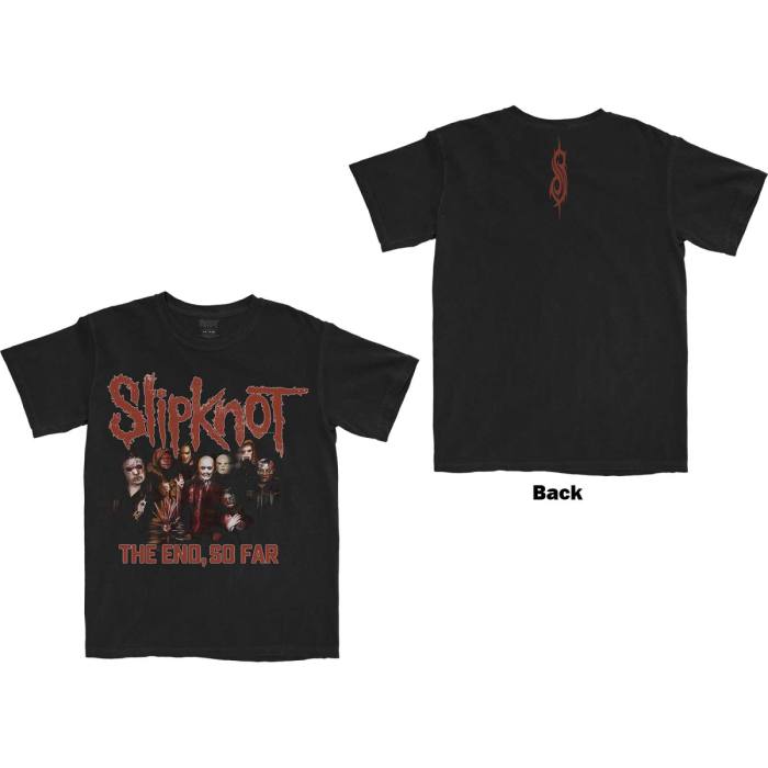 Slipknot Unisex T-Shirt: The End, So Far Group Photo (Črna) (Zadnji print) 104739