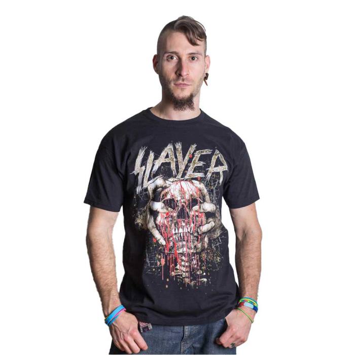 T-shirt Slayer Skull Clench 104854