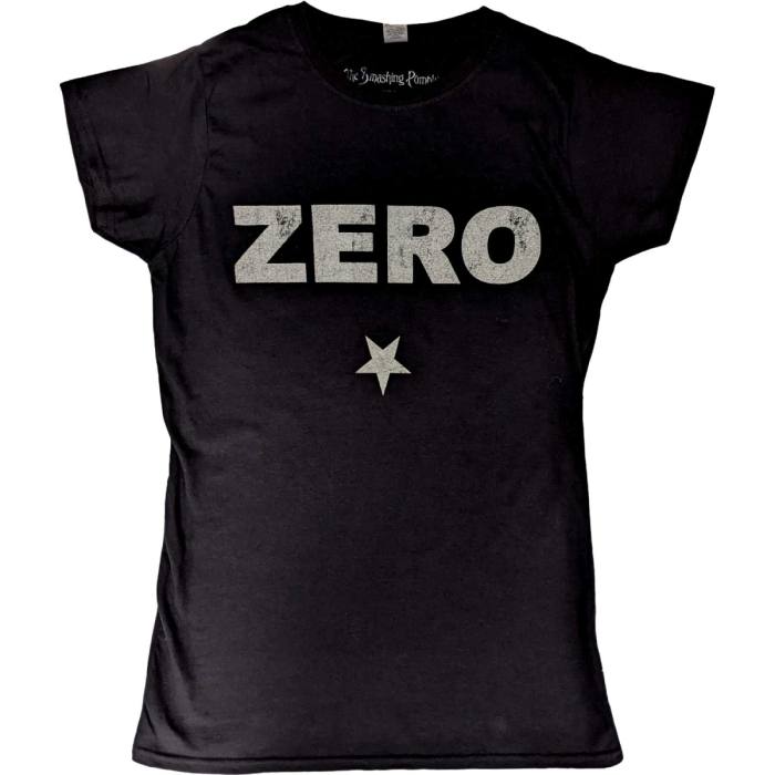 The Smashing Pumpkins Girlie T-shirt Zero Distressed (Black) 105151