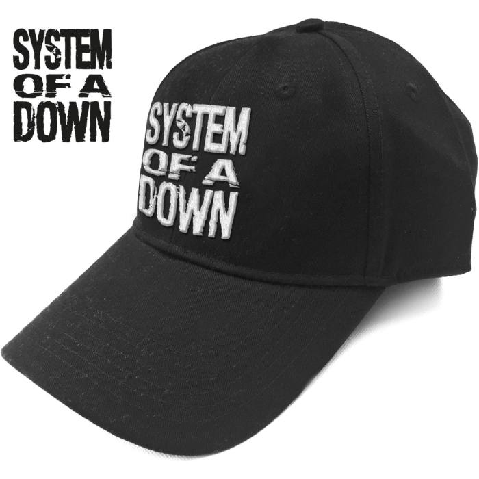 System Of A Down Unisex Baseball Cap: Stacked Logo (Black) 105247