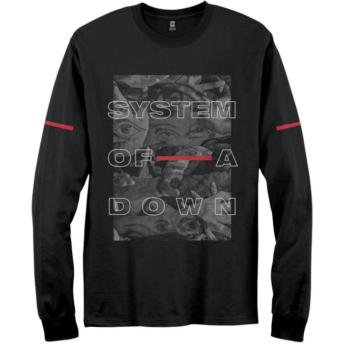 System Of A Down T-shirt dolgi rokav: Eye Collage (črna) 105248