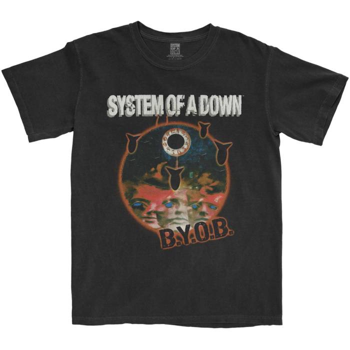 System Of A Down Unisex T-shirt: BYOB Classic (Black) 105331
