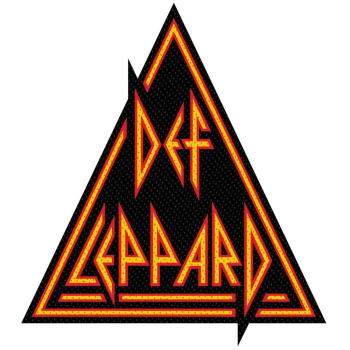 Def Leppard Našitek Logo Cut Out 105444