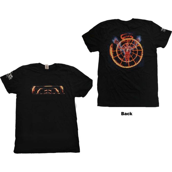 Tool T-shirt Flame Spiral črna 106591