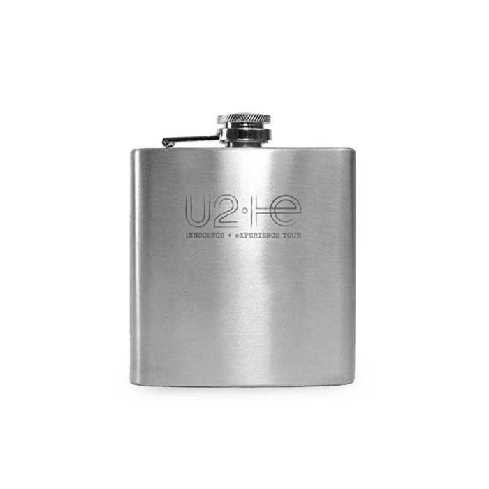 U2 Drinks Flask: Logo (Silver) (Ex-Tour) 106852