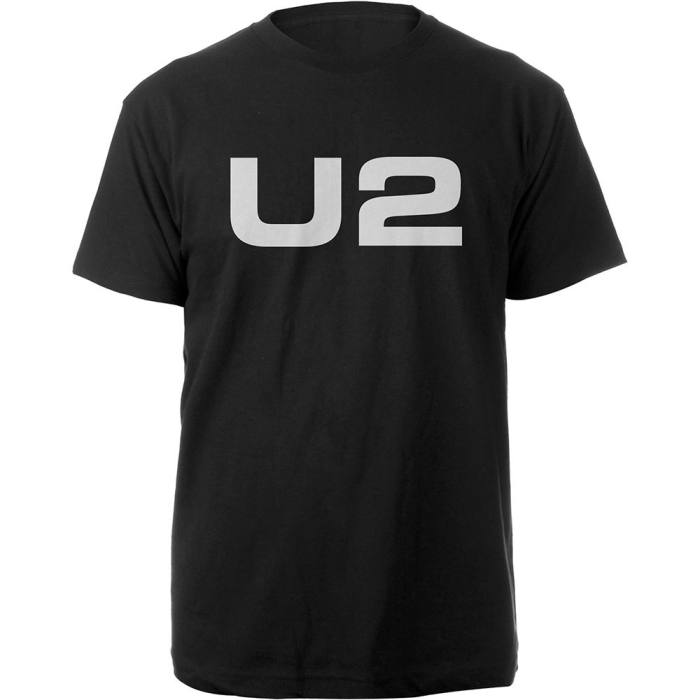 T-shirt U2 – White Logo (črna, organic) 106876