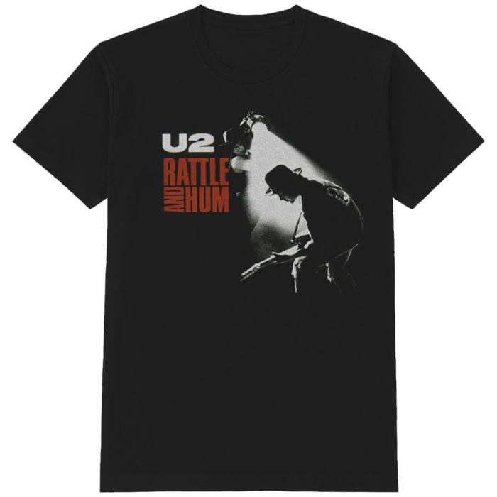 U2 Unisex T-shirt: Rattle & Hum (Črna) 106894