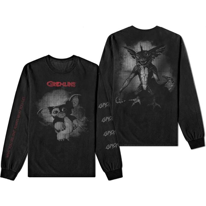 Gremlins Unisex Long Sleeve T-Shirt: Graphic (Black) 107196