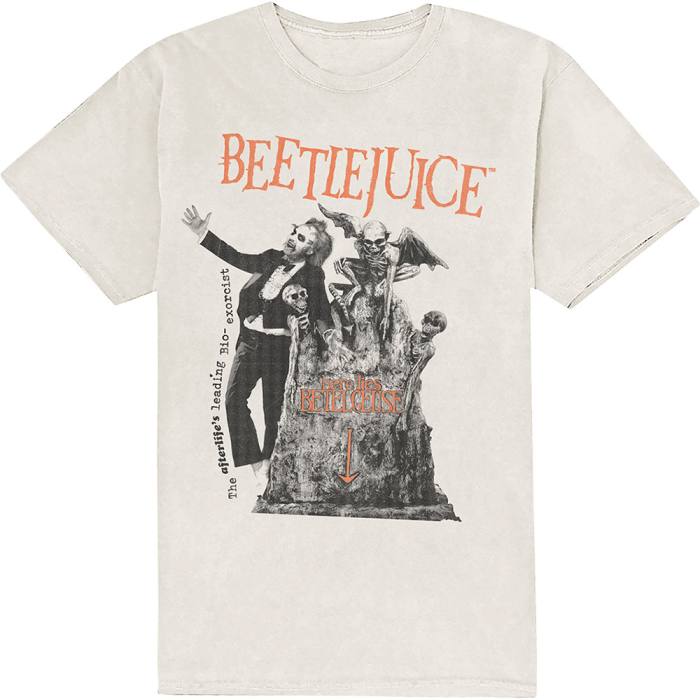 Warner Bros Unisex T-Shirt: Here Lies Beetlejuice 107229
