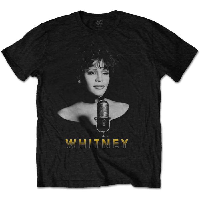 Whitney Houston Black & White Photo T-shirt 107317