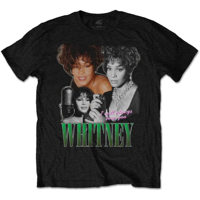 Whitney Houston Unisex T-shirt: Always Love You Homage (Črna) 107334