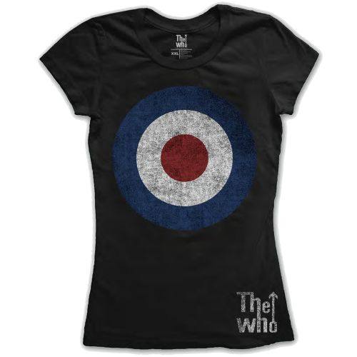 The Who ženska T-shirt Target Distressed (črna) 107433