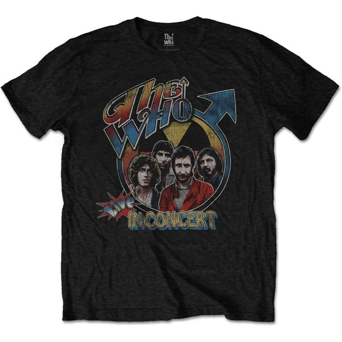 The Who Unisex T-shirt: Live in Concert (Črna) 107529