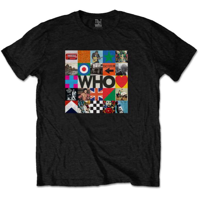 The Who Unisex T-shirt: 5x5 Blocks (Črna) 107572