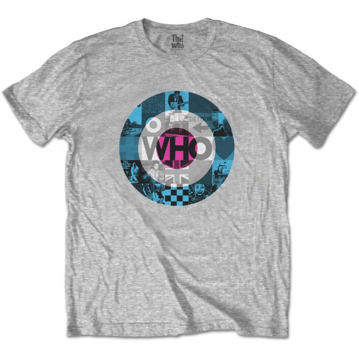 The Who Unisex T-shirt: Target Blocks (Siva) 107578
