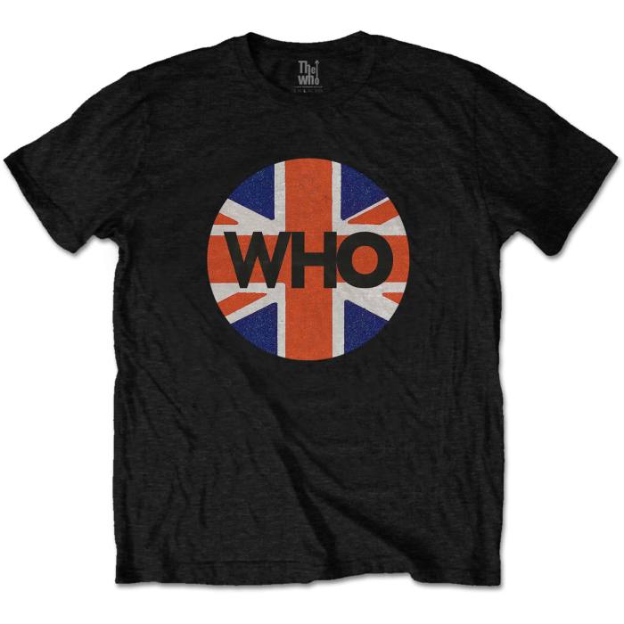 The Who Unisex T-shirt: Union Jack Circle (Črna) 107584