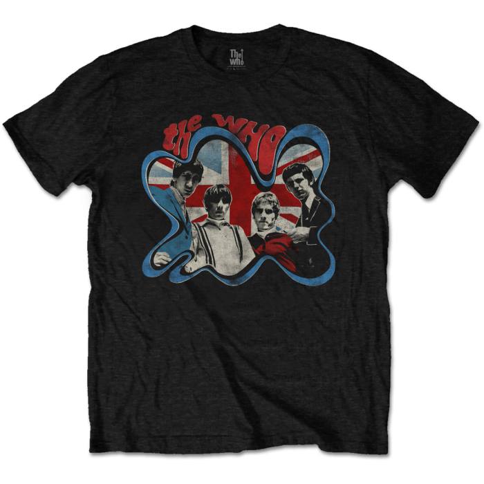 The Who T-shirt Groovy Border črna 107596