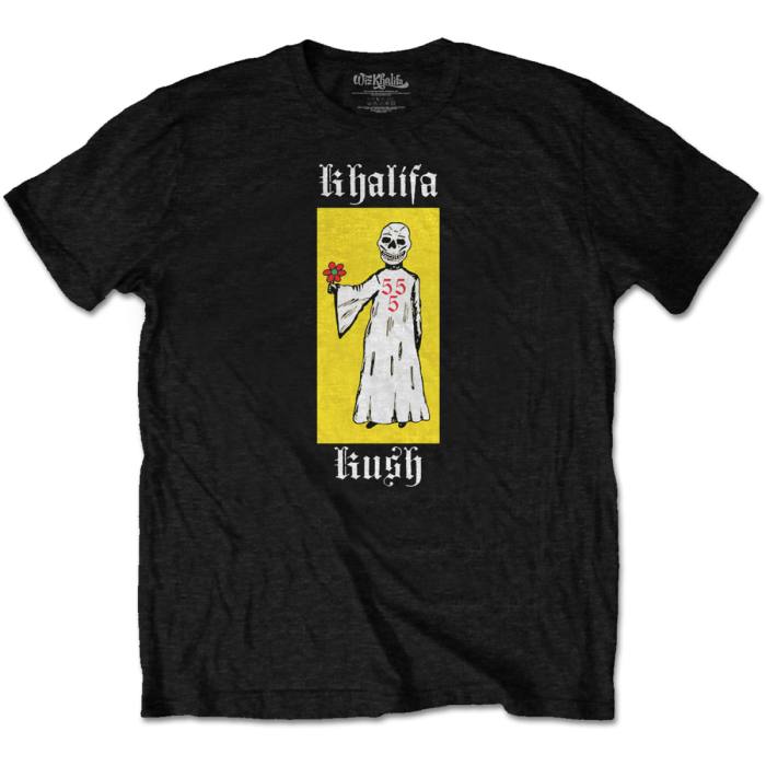 Wiz Khalifa Unisex T-shirt Reaper Flowers Black 107648