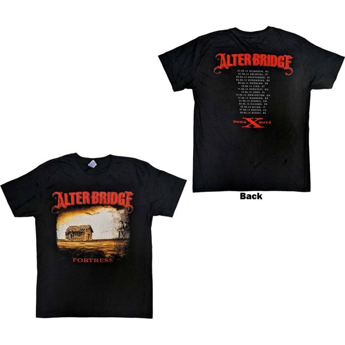 Alter Bridge Unisex T-Shirt: Fortress 2014 Tour Dates 108836