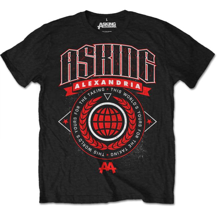 Asking Alexandria Unisex T-Shirt: This World (Retail Pack) 225357