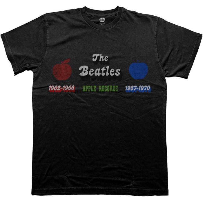 The Beatles T-Shirt: Apple Years Red & Blue 108898
