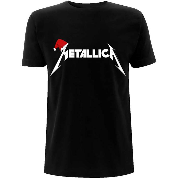 Metallica Santa Hat Logo T-Shirt Velikost L 237669