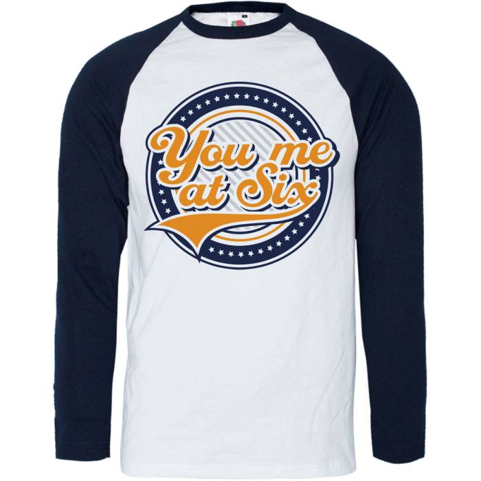 You Me At Six T-shirt dolgi rokav Crest Raglan 108168