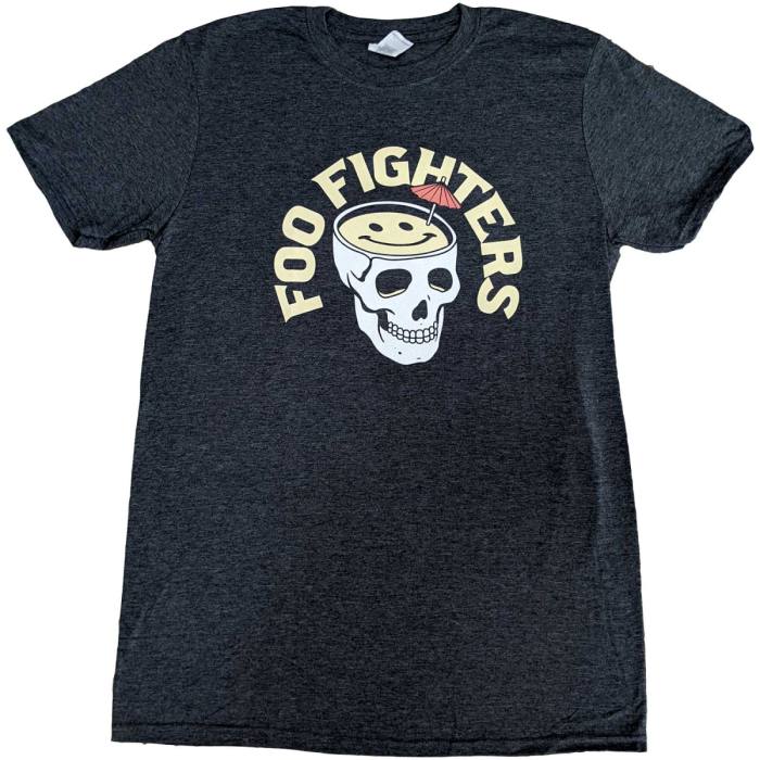 Foo Fighters Unisex T-Shirt Skull Cocktail (Heather) 109101