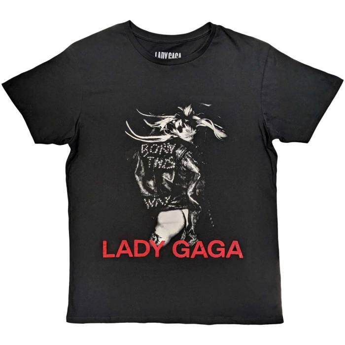 Lady Gaga Unisex T-Shirt: Leather Jacket (Black) 232062