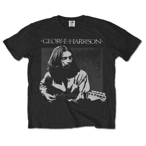 George Harrison Unisex T-Shirt: Live Portrait (Black) 232664