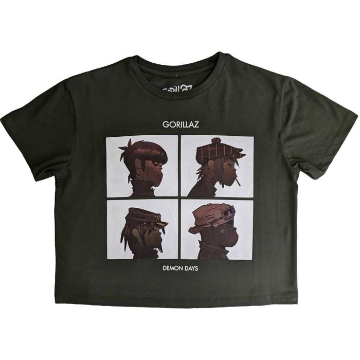 Gorillaz Crop Top Demon Days 233276