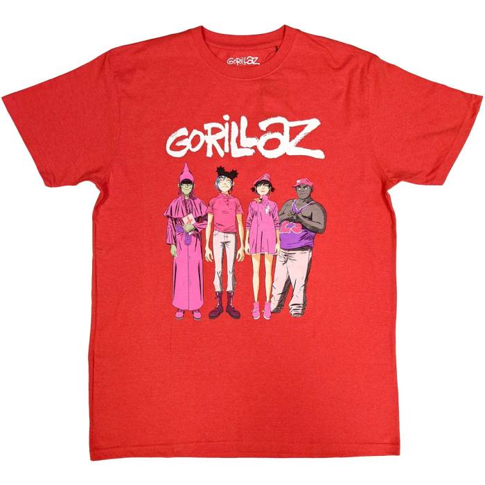 Gorillaz Unisex T-Shirt: Cracker Island Standing Group 109774