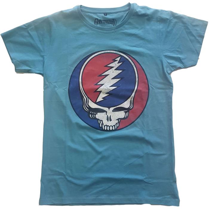 Grateful Dead Unisex T-Shirt: Steal Your Face Classic (Blue) 233528