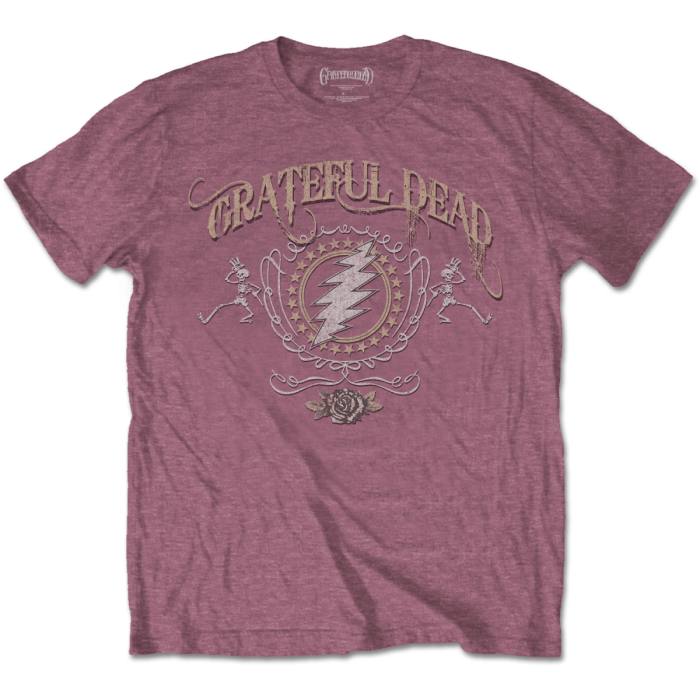 Grateful Dead Unisex T-Shirt: Bolt (Heather Cardinal) 233552
