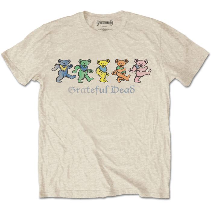 Grateful Dead Unisex T-Shirt: Dancing Bears (Sand) 233557