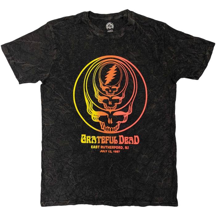Grateful Dead Unisex T-Shirt: Concentric Skulls (Black) (Wash Collection) 233574
