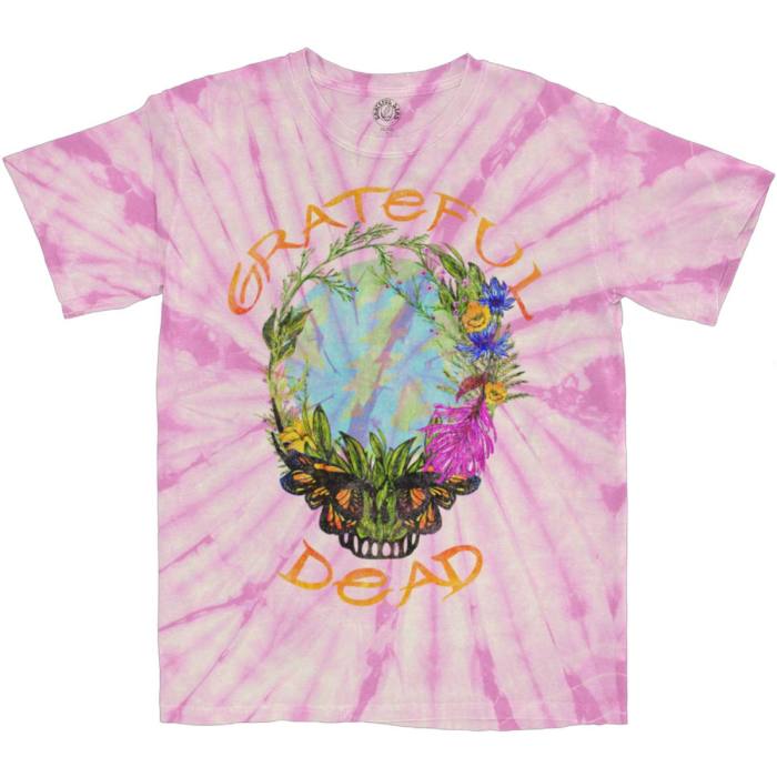 Grateful Dead Unisex T-Shirt: Forest Dead (Pink) (Wash Collection) 233589